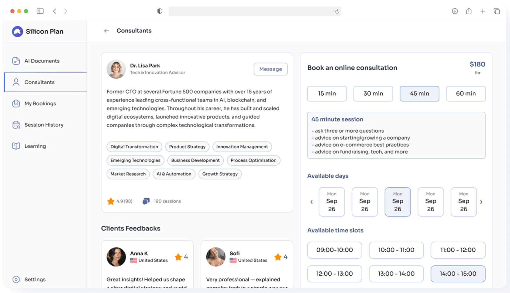 Consultants screenshot 1